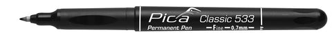 Pica Classic 533 Permanent Pen Black fine tip 0.7mm  (PICA-Marker)