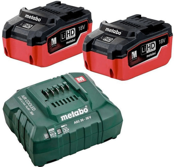 METABO 18 V LIHD STARTER PACK X AH BATTERIES WITH X1 CHARGER (METABO)