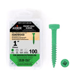 Color-Coat 1″ Fine-Thread Pocket Hole Screws- 100 Package (Armor-Tool)
