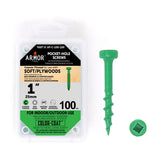 Color-Coat 1″ Coarse-Thread Pocket Hole Screws- 100 Package (Armor-Tool)