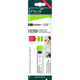 Pica Fine Dry Graphite lead H refills + erasers (PICA-Marker)