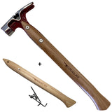 In stock!! Douglas 20oz Framing Hammer polished red + spare handle kit combo (Douglas)