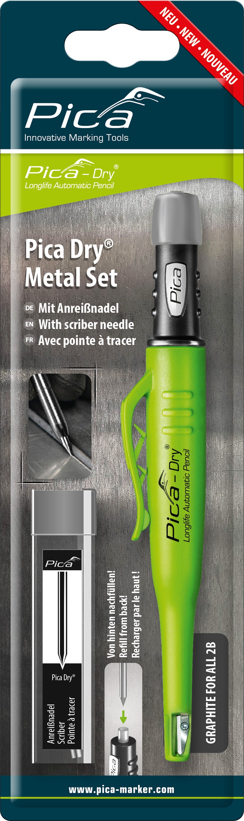 NEW Pica Dry Metal-set blister bundle(PICA-Marker) – PiranhaTools