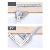 Traditional Japanese Carpenter's "Sashigane" Square 300mm/150mm (Shinwa)