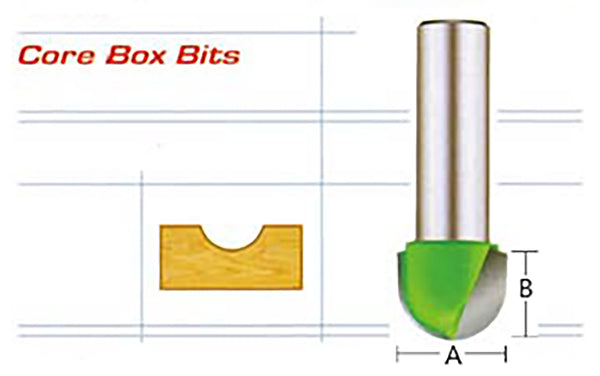 Core Box router bit (SY) – PiranhaTools