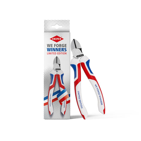 LIMITED EDITION WE FORGE WINNERS Diagonal Cutters Multi Component Grips 160mm (Knipex)