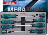 (9008EVA) 8 Piece Megadora Screwdriver Set W/ Eva Foam (VESSEL)