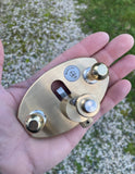 Philip Marcou limited edition collectable small brass router plane #1 (Marcou Toolworks)