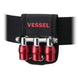 NEW!! Belt "TRIO" bit holder red (VESSEL)