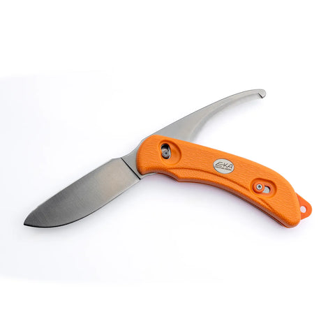 SwedBlade G6, swing blade 2 in 1, Orange skinning and gutting knife (EKA)
