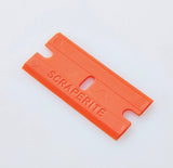 Scraperite Plastic Razor Blade - General Purpose Orange - Standard Rectangle Replacement 30 Pack  (Scraperite)