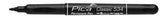 Pica Classic 534 Permanent Pen Black medium tip 1mm  (PICA-Marker)