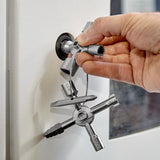 KNIPEX TwinKey® Control Cabinet Key For all standard cabinets and shut-off systems (Knipex)