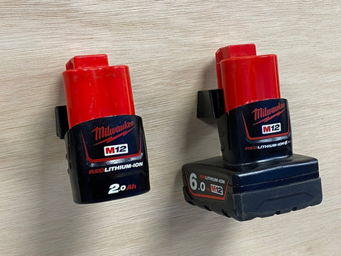 Battery Mounts for Milwaukee M12 - 6 x pack (StealthMounts)