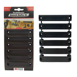 Bench Belts XL (64x9mm) Black 6 x Pack (StealthMounts)